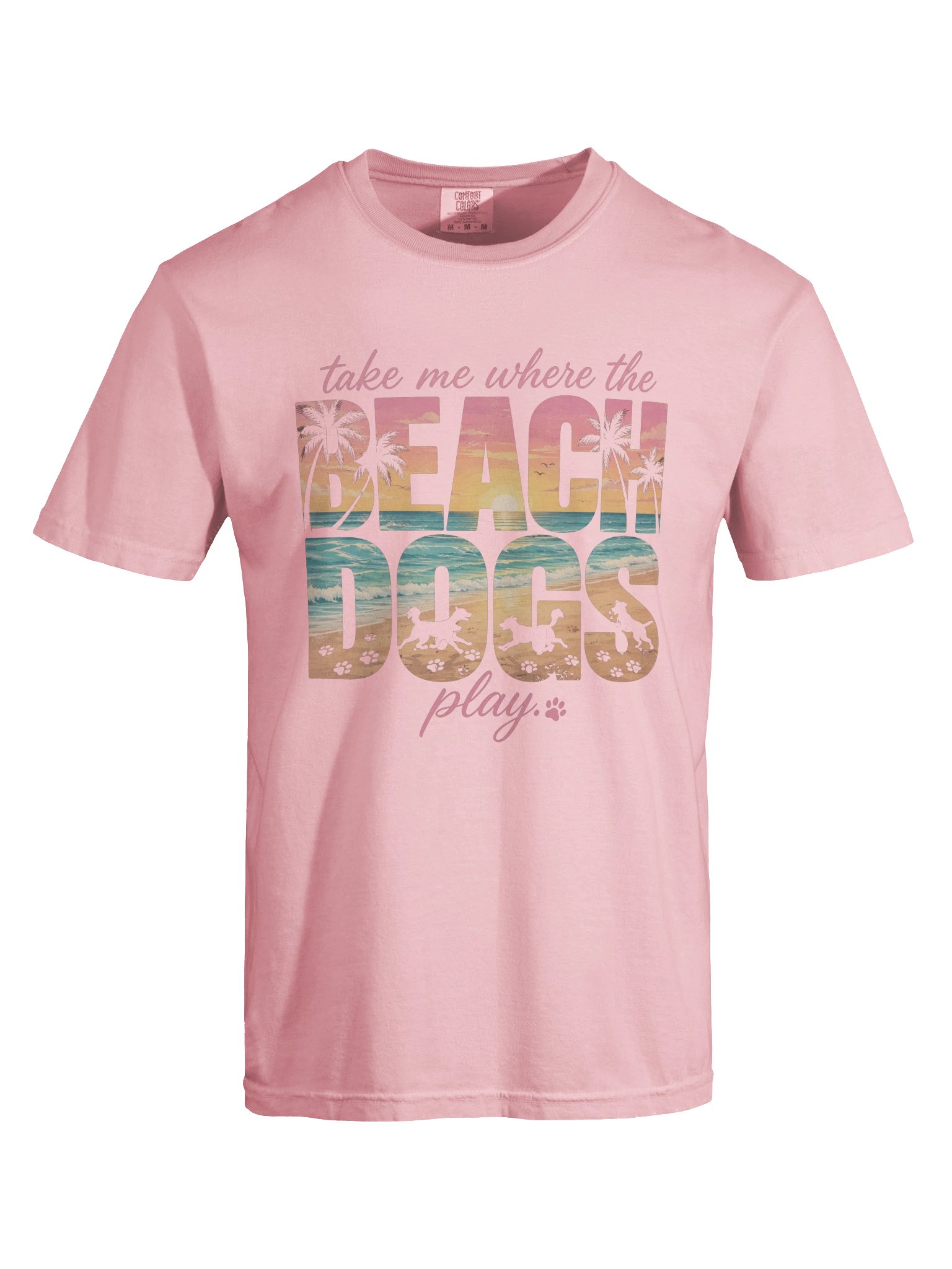 Take Me Where The Beach Dogs Play™ Coastal Dog Lover T-Shirt product image (6)