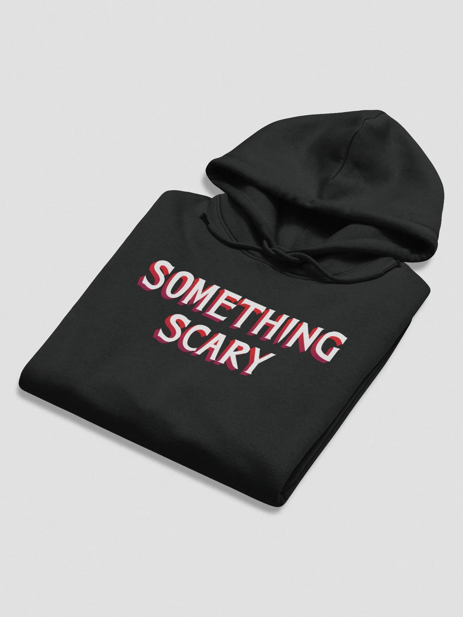 Something Scary Hoodie: Black on Black ECO product image (5)