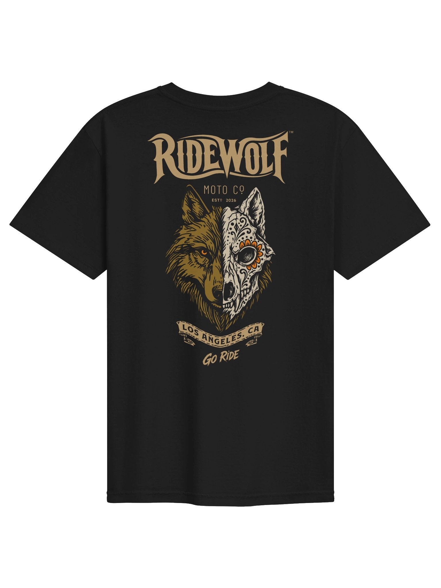 RideWolf Sugar Skull Tee product image (1)