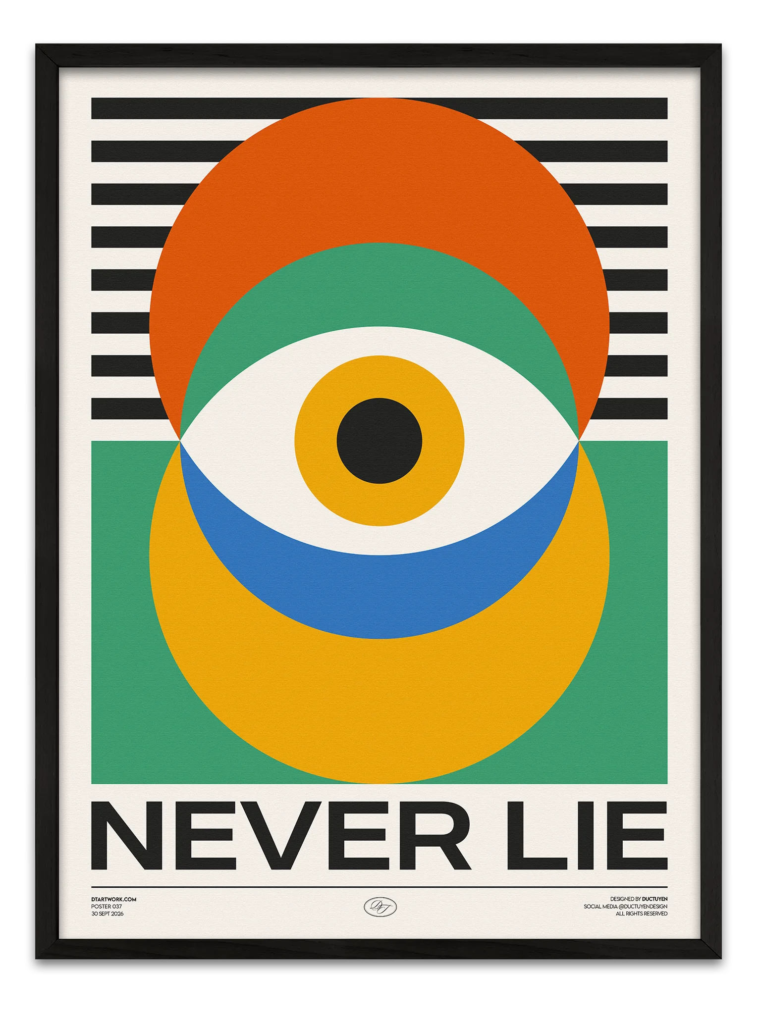 "Eyes Never Lie" Framed Poster product image (1)