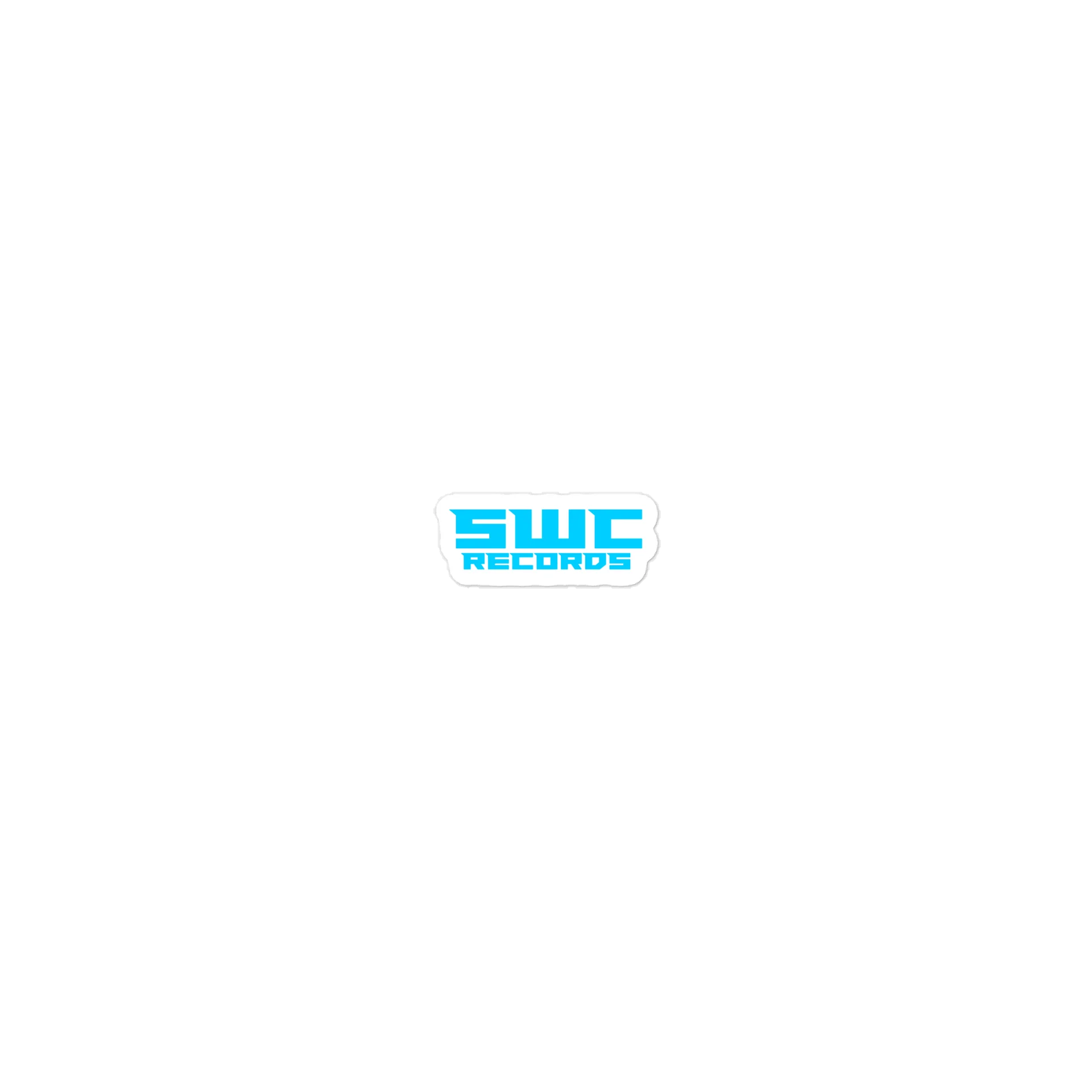 SWC Records Logo Cyan | Sticker product image (1)