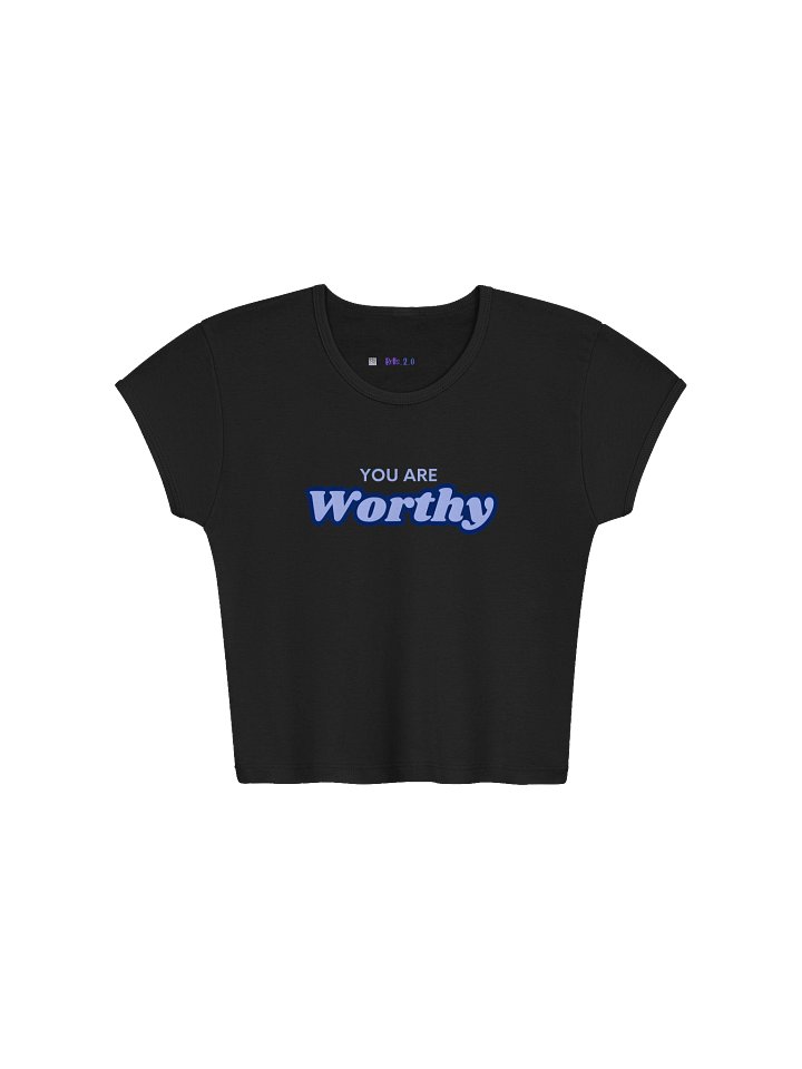 You are worthy crop top product image (3)