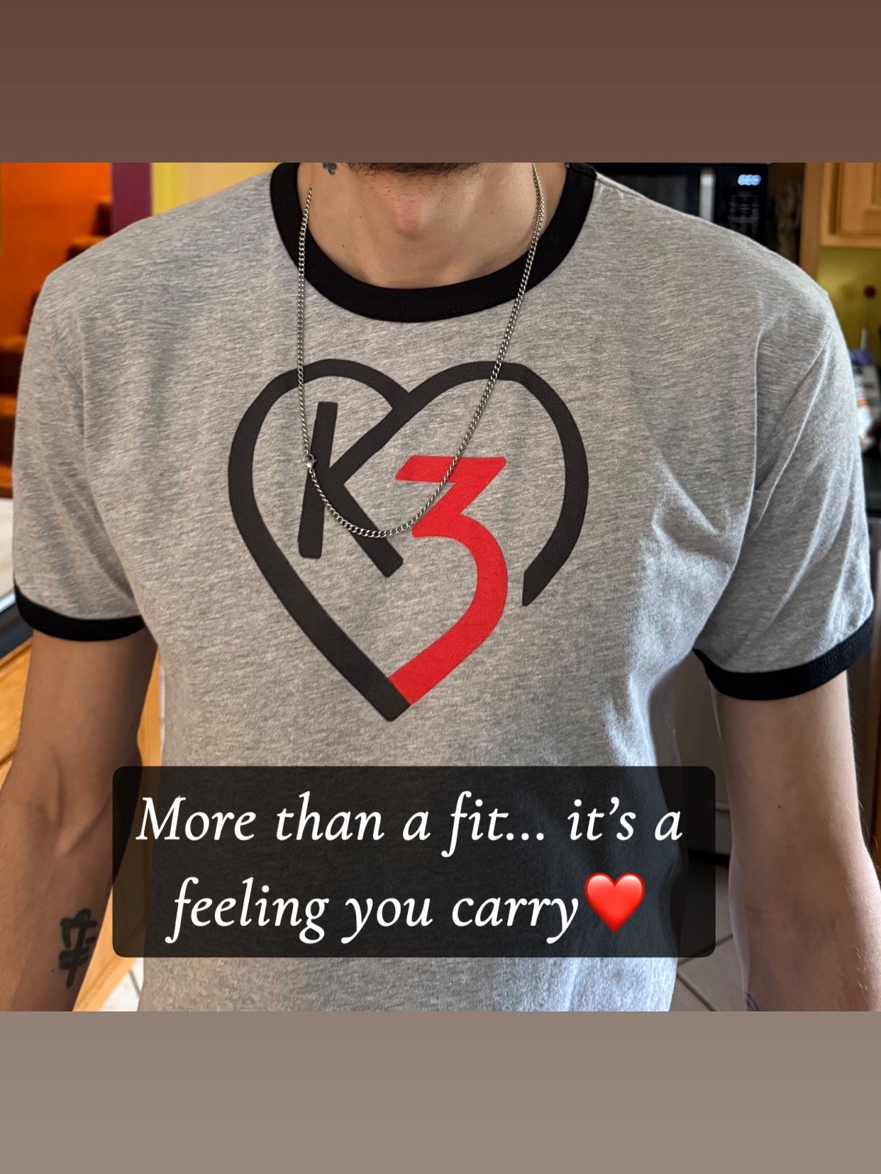 Carry the Feeling™ | Heartmark Ringer Tee | Everyday Fit product image (1)