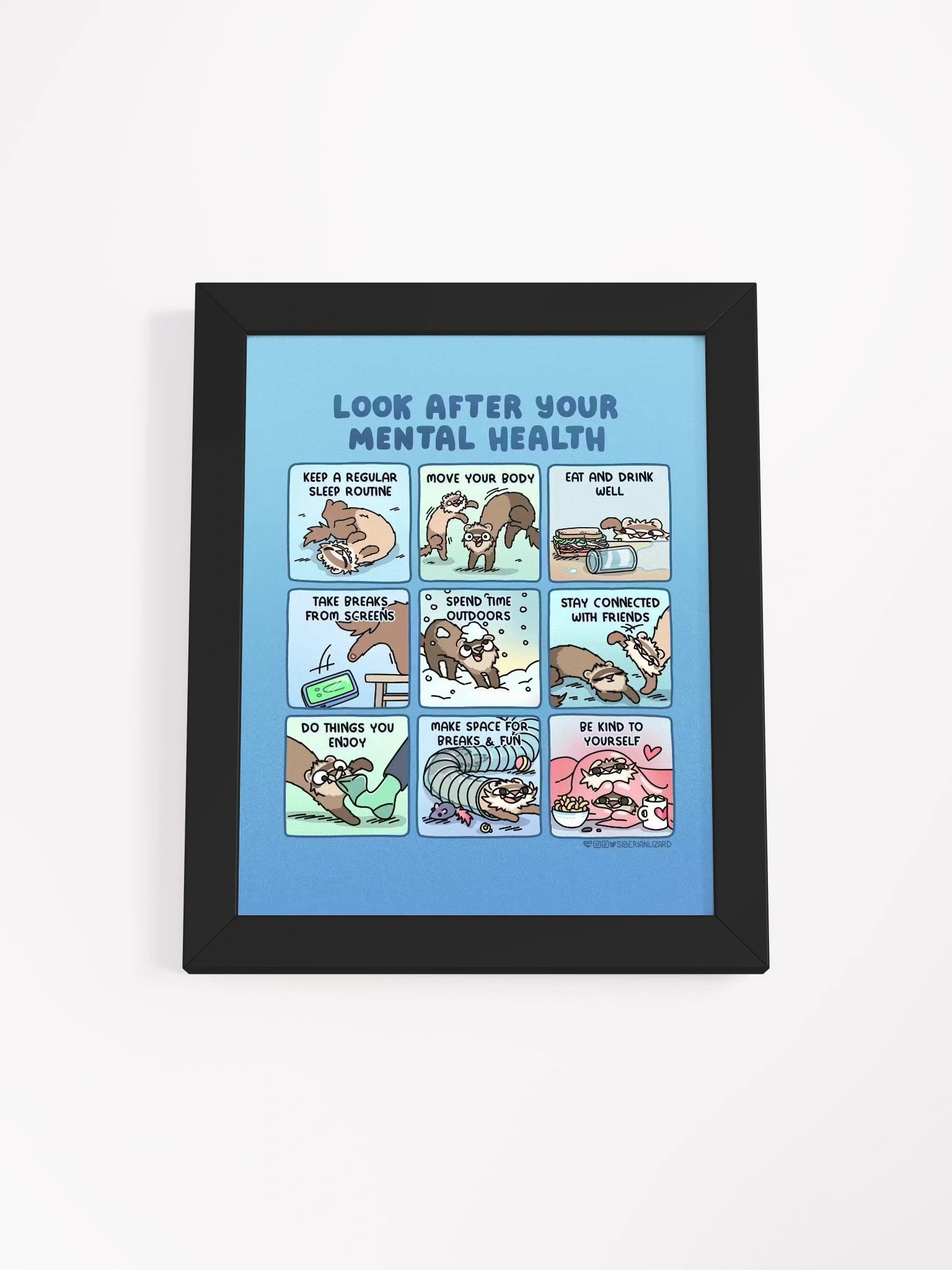 Look After Your Mental Health | Framed Print product image (3)