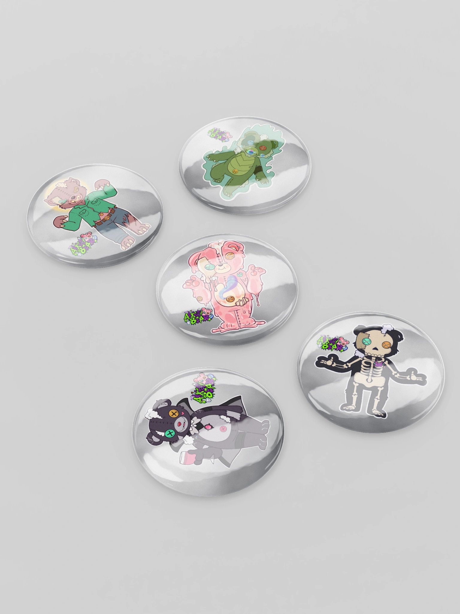 Anxiety Bear Spooky pins 3 product image (3)