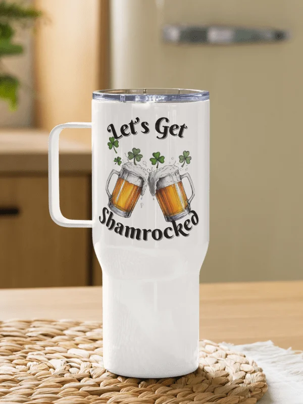 Let's Get Shamrocked Travel Mug product image (1)