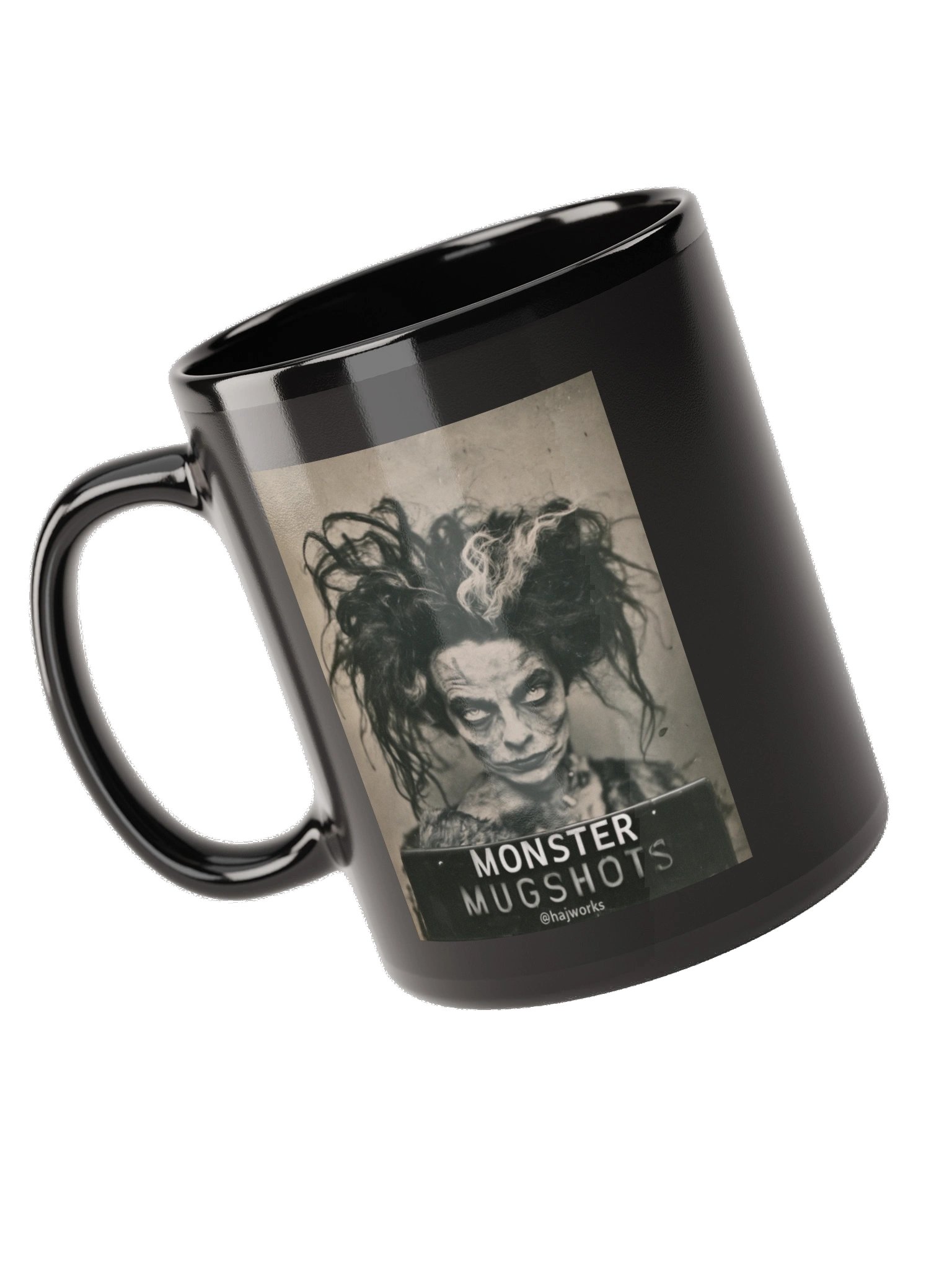 Monster Mugshots No. 008 - Black Ceramic Mug product image (5)