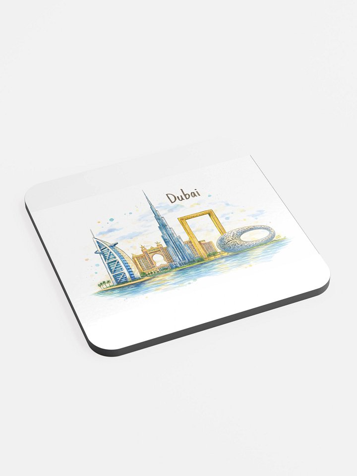 Dubai Skyline Watercolor Coasters – A Touch of Modern Heritage product image (2)