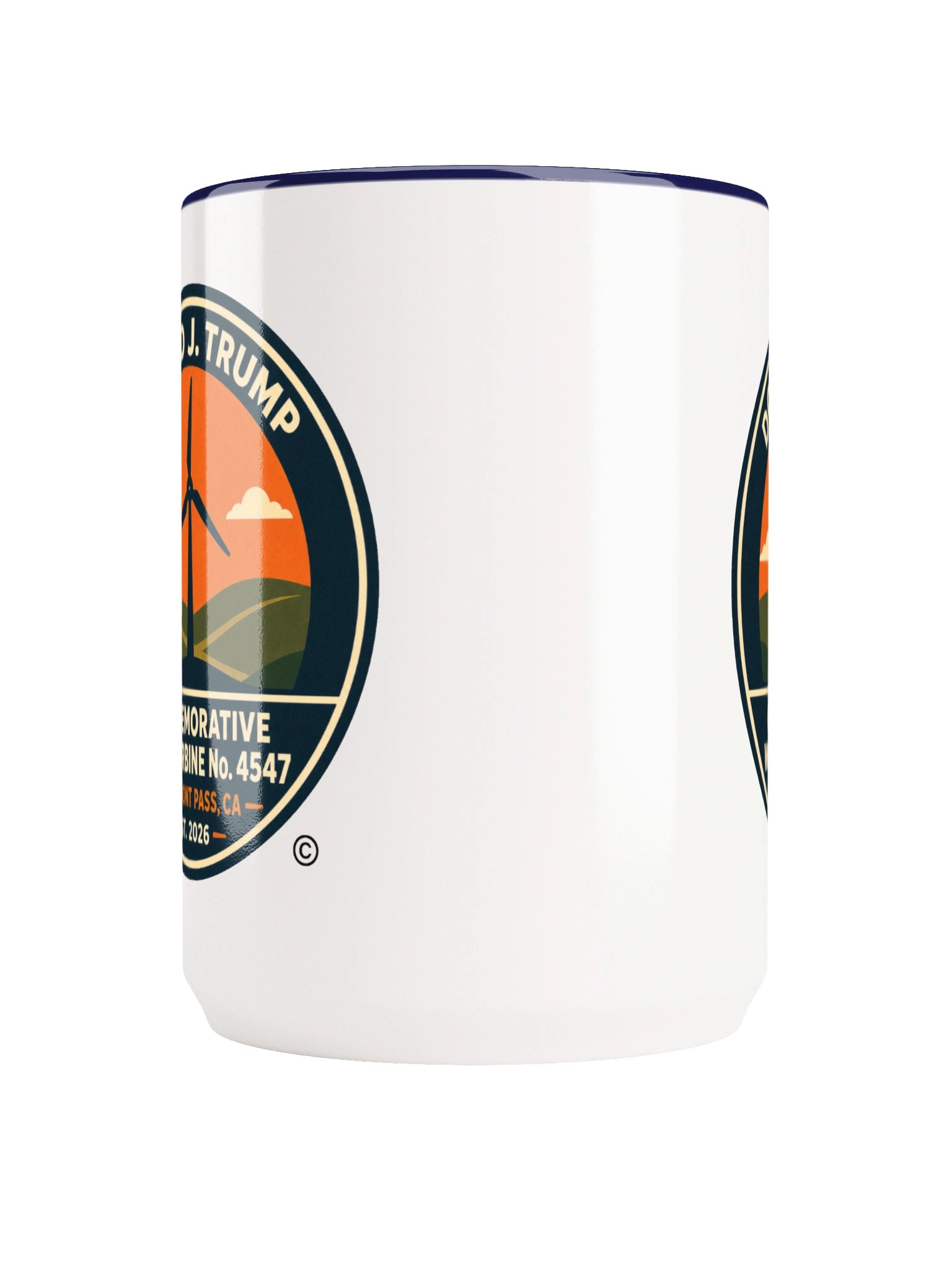 Official 15 oz Souvenir Mug - Donald J. Trump Commemorative Wind Turbine No. 4547™ product image (5)