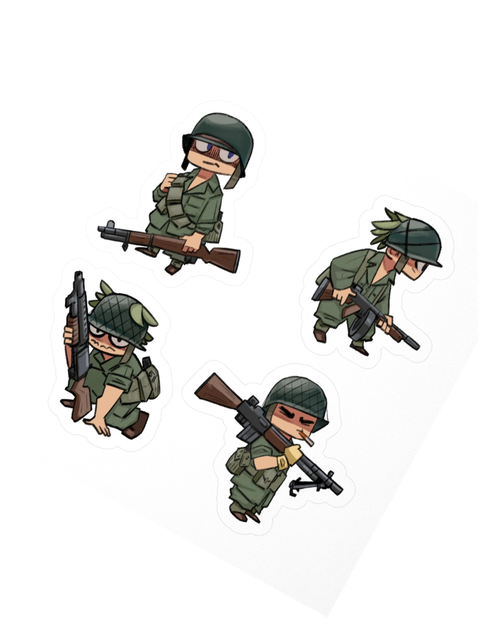 US Army Chibi Stickers product image (2)
