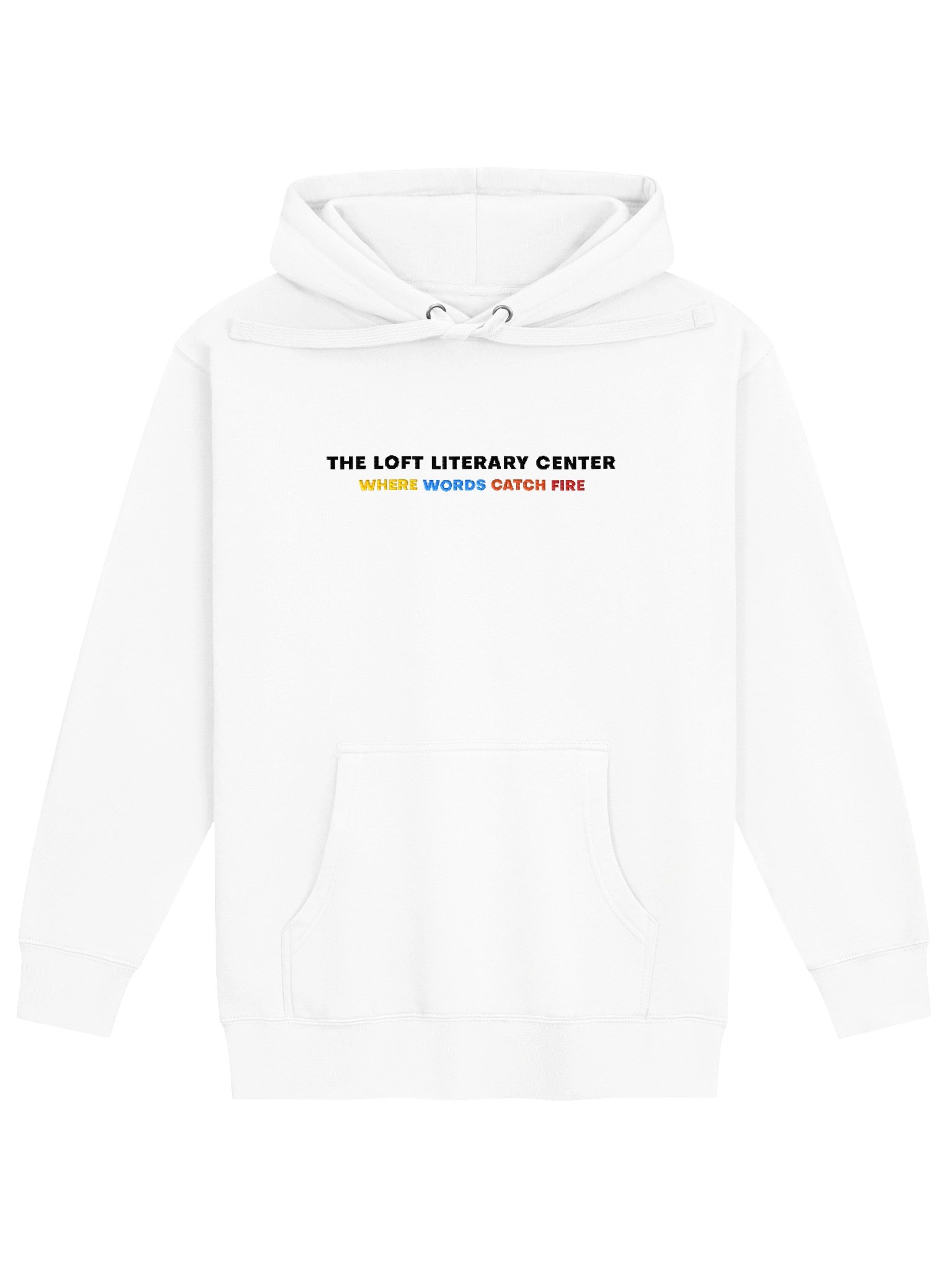 Where Words Catch Fire Hoodie Sweatshirt (White, Version 2) product image (5)