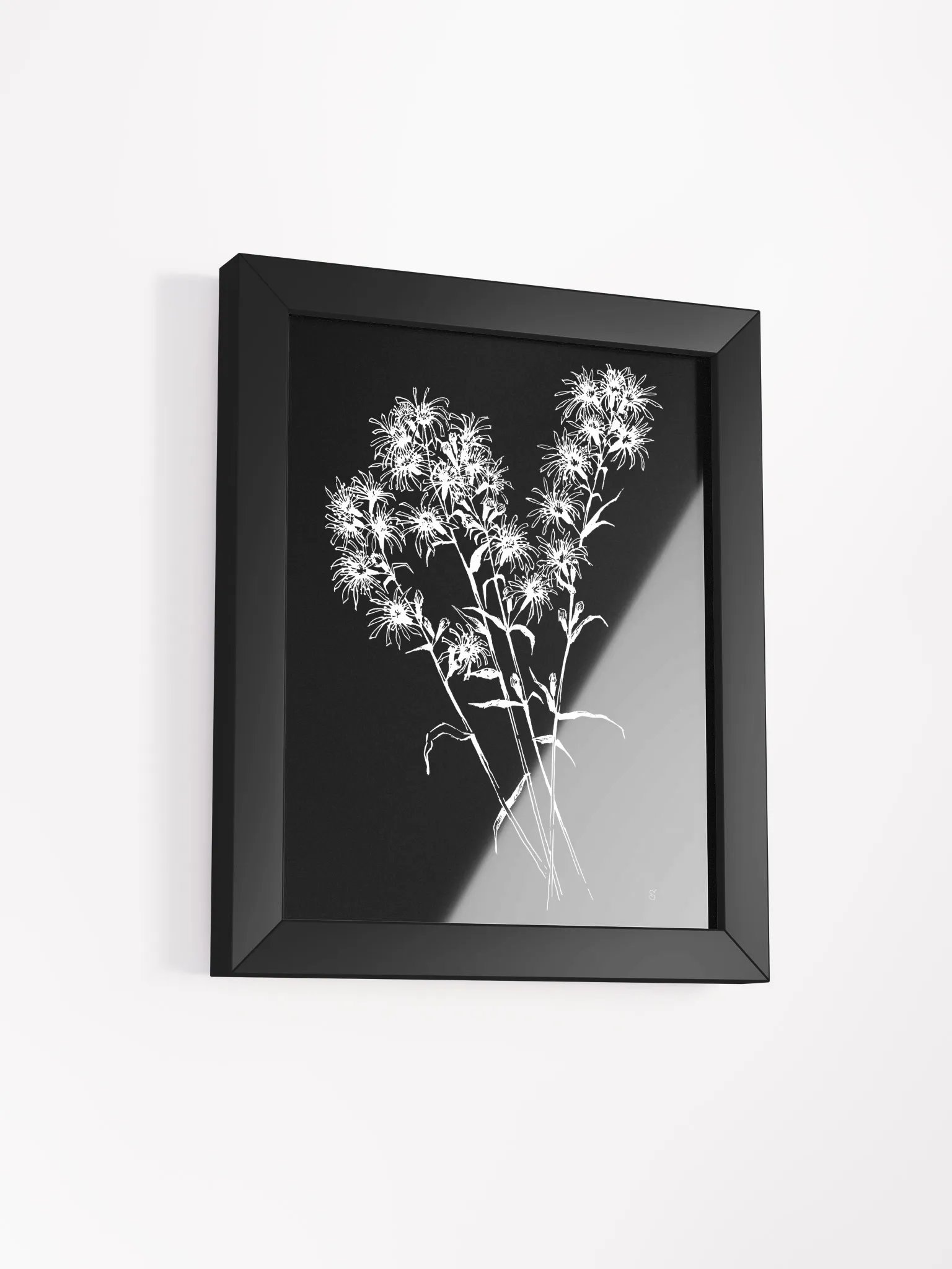 Ethereal Floral Silhouette Poster. - Bouquet Flowers Dark product image (20)