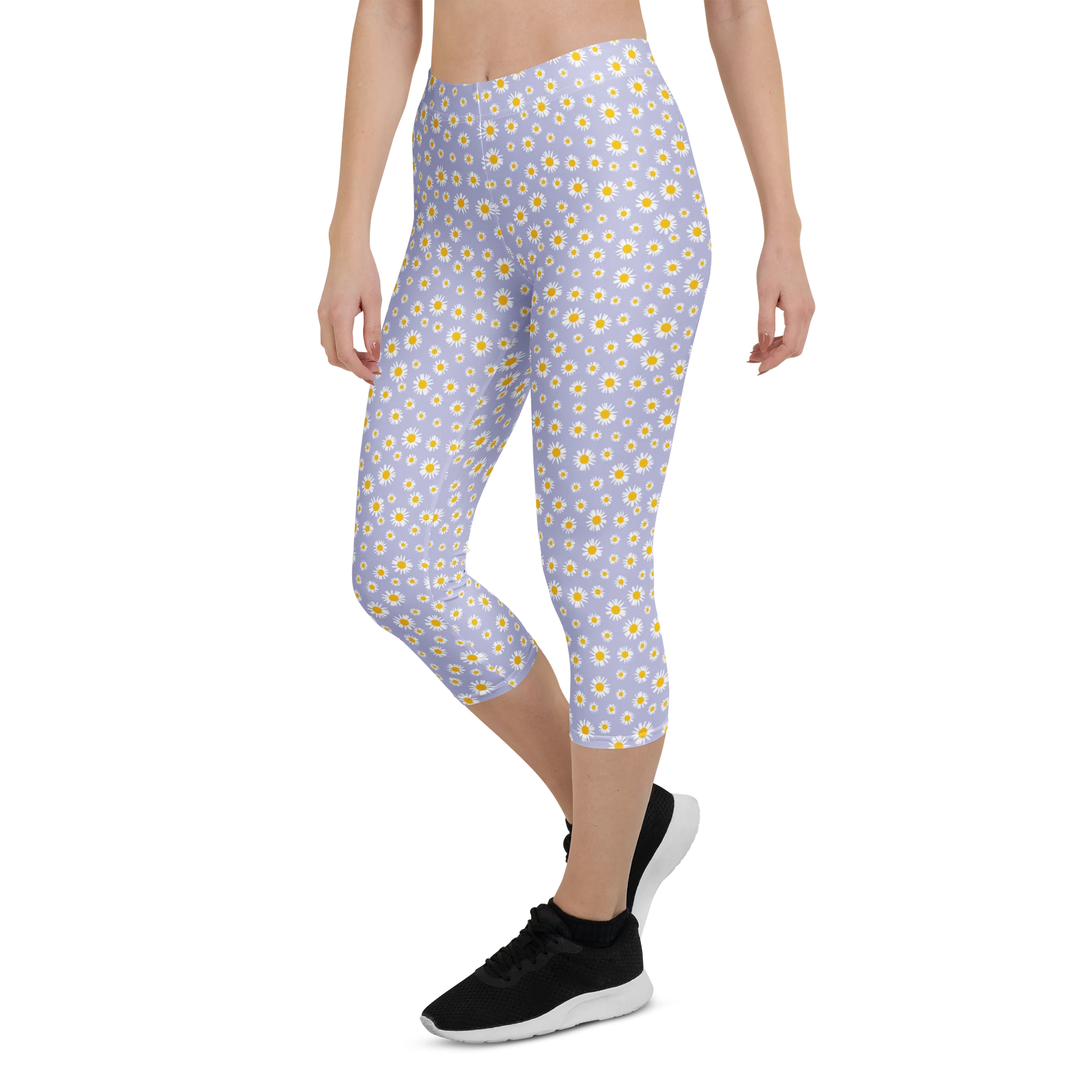 Comfortable Capri Leggings in Chamomile Print product image (5)
