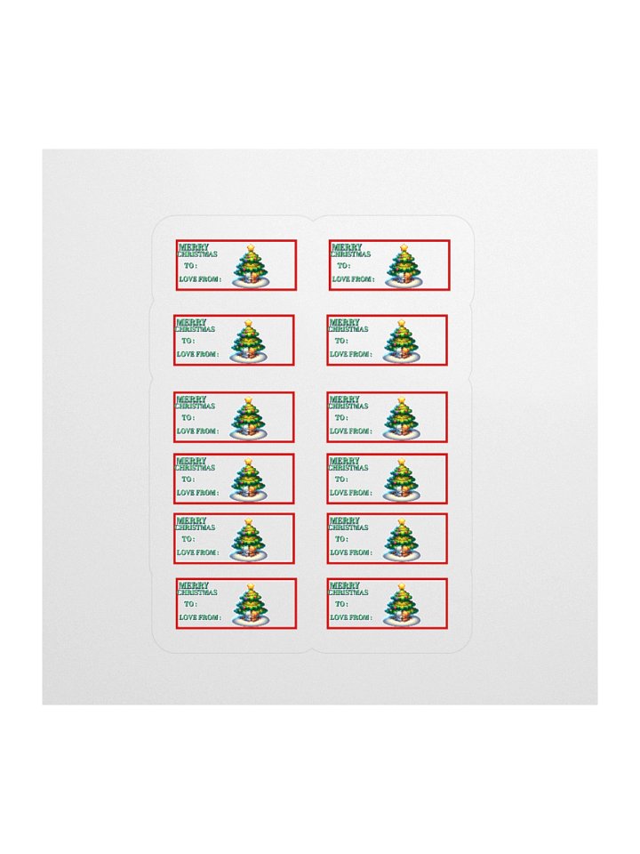 FESTIVE TEDDY BEAR HUGCHRISTMAS GIFT TAG SET product image (1)