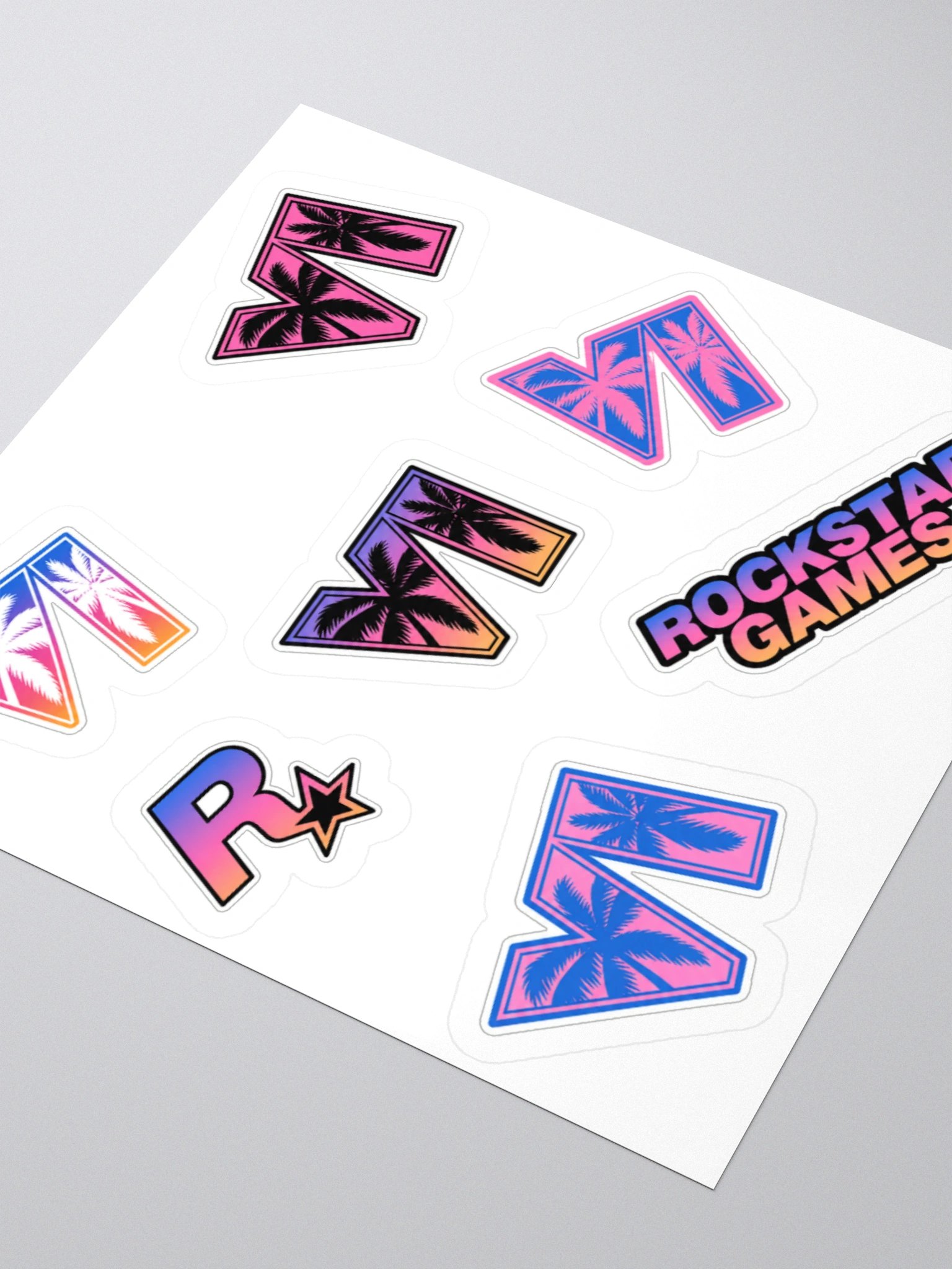 GTA VI Sticker Collection | Grand Theft Auto 6 Kiss Cut Stickers product image (3)