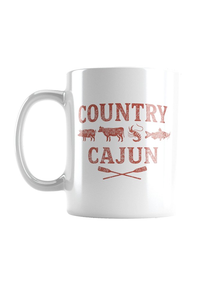 Country Cajun Logo White Glossy Mug product image (1)