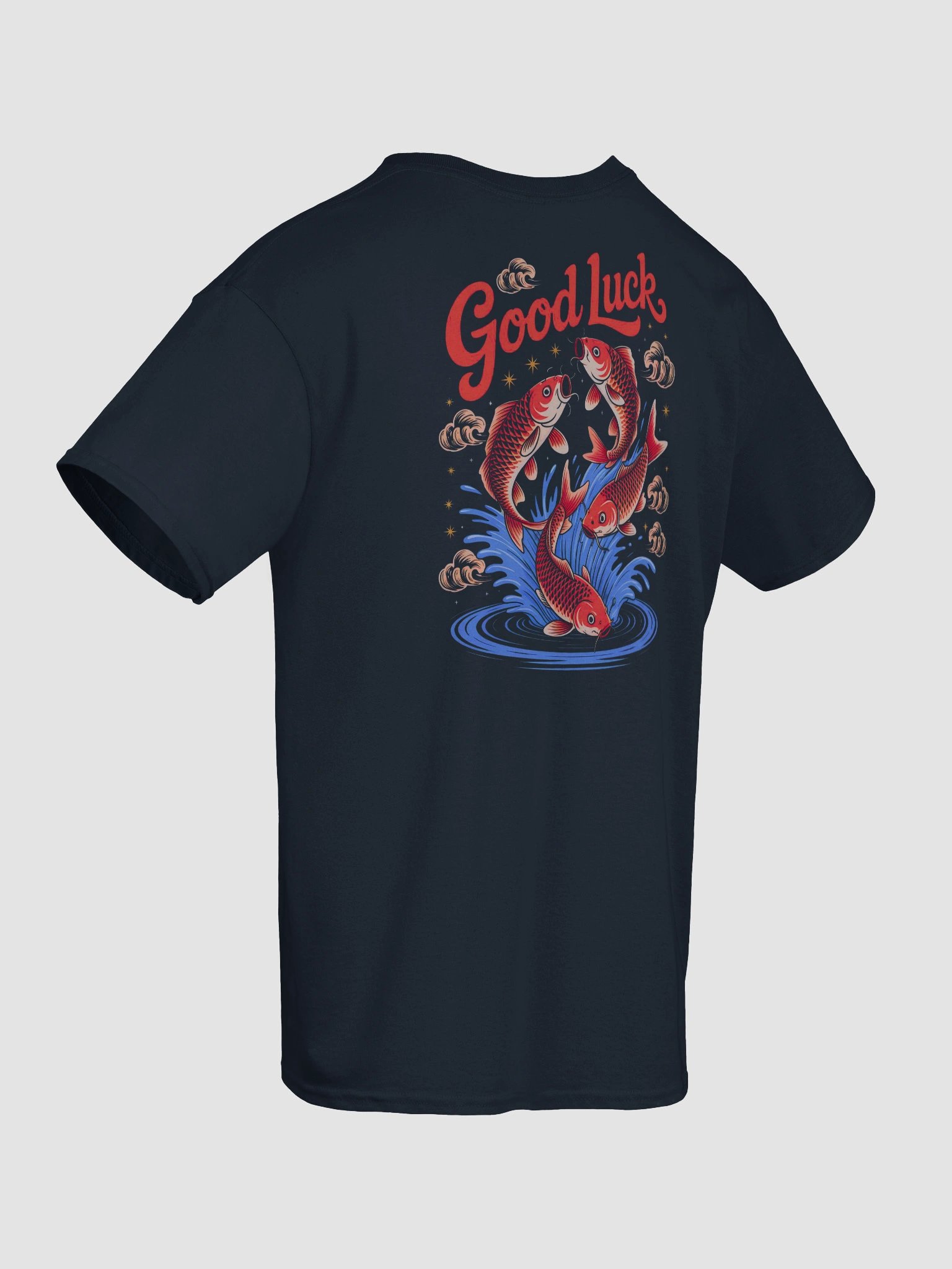 Jumping Koi Good Luck T-Shirt product image (20)