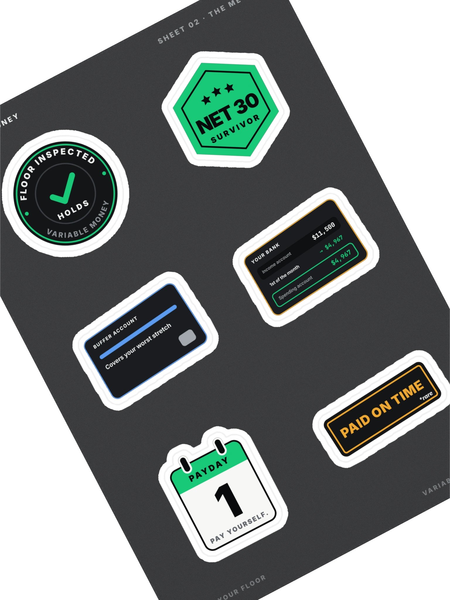The Floor Method Sticker Sheet product image (1)