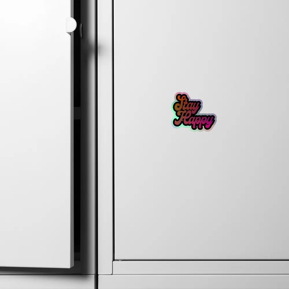 Stay Happy Holo Sticker product image (4)