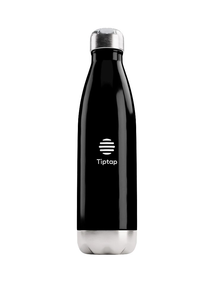 Tiptap Stacked Logo Stainless Steel Water Bottle (17 oz) product image (1)