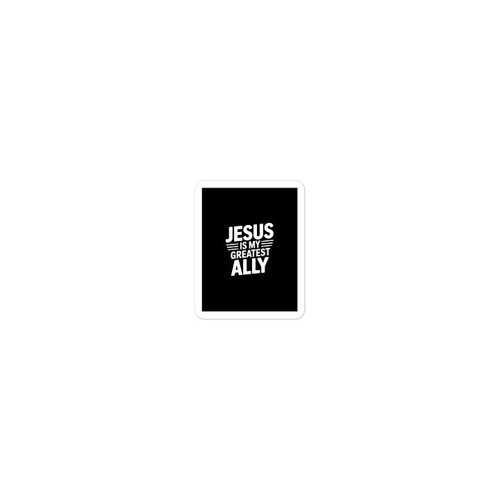 Jesus is My Greatest Ally Die-Cut Sticker product image (2)