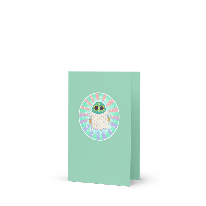 Little Ghost Luchador #2 - Greeting Card product image (3)