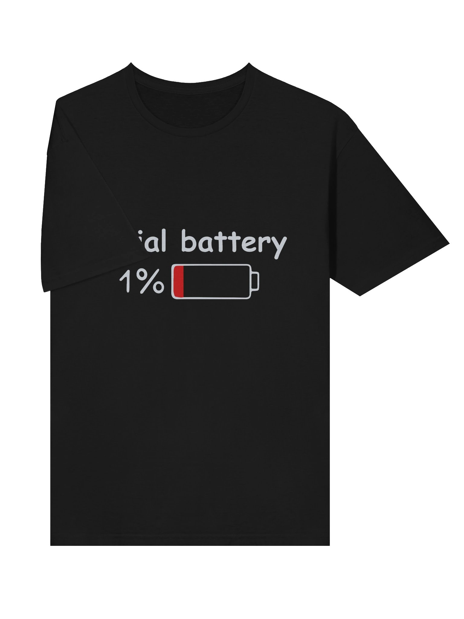 Social Battery 1% Unisex T-Shirt product image (5)
