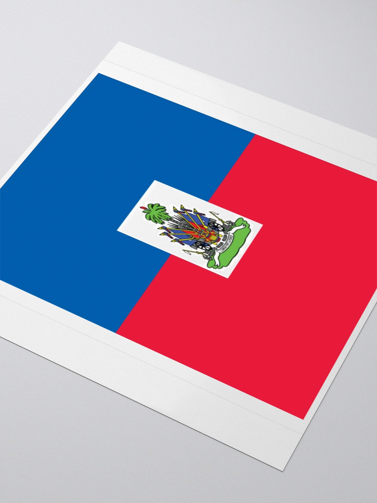 Haiti Flag Sticker | Coat of Arms Design | Durable Vinyl | 3 Sizes product image (7)