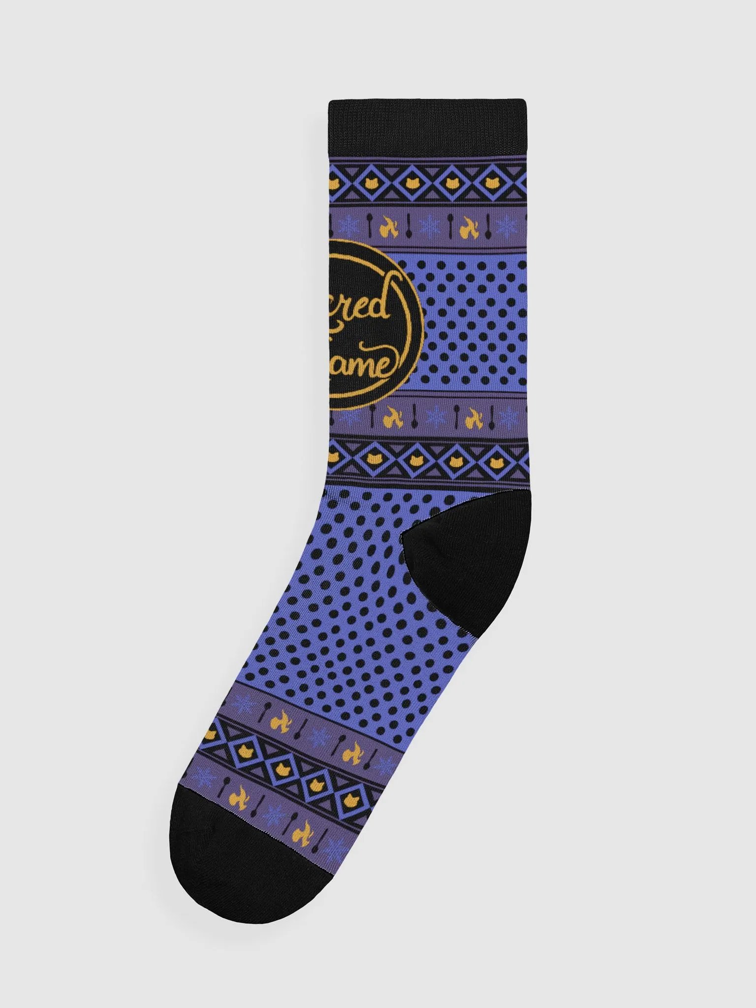 Sacred Flame Ugly Sweater Socks product image (2)