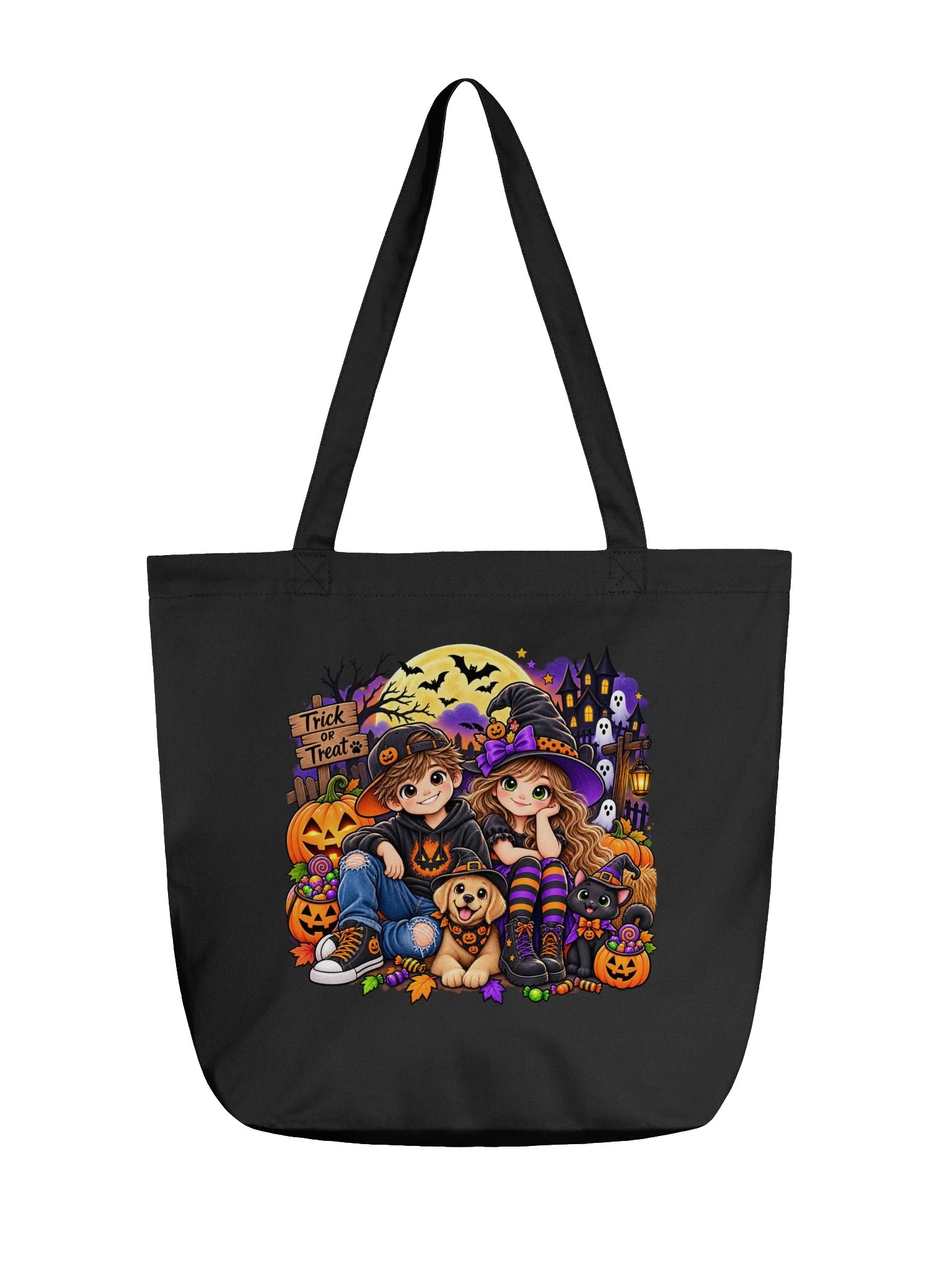 Halloween Friends & Pets Tote Bag product image (1)