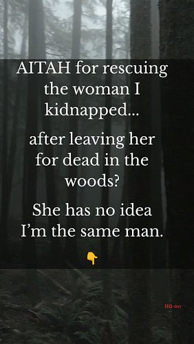 She thinks I saved her from the monster. I am the monster. Read the full story in the first comment, then tell me your verdic...