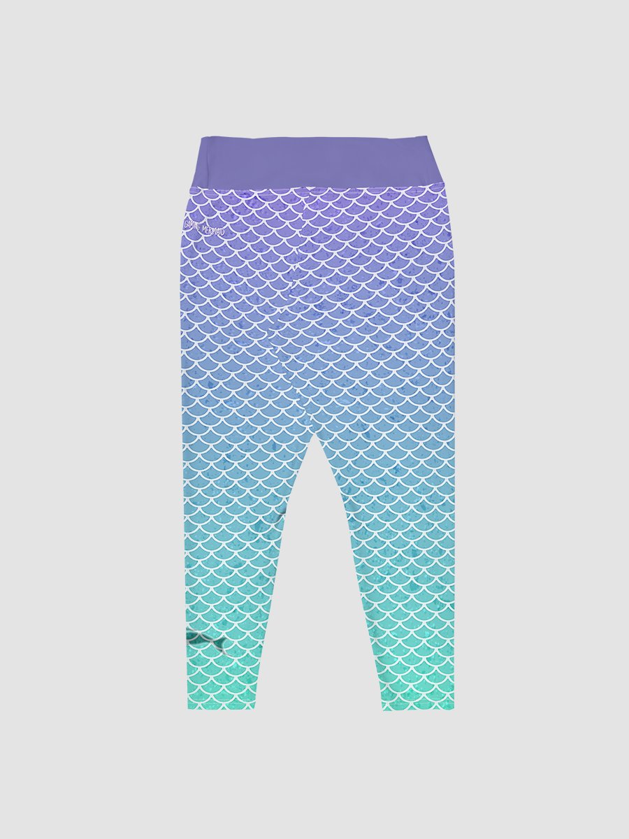 All-Over Print Plus Size Gaming Mermaid Leggings product image (2)
