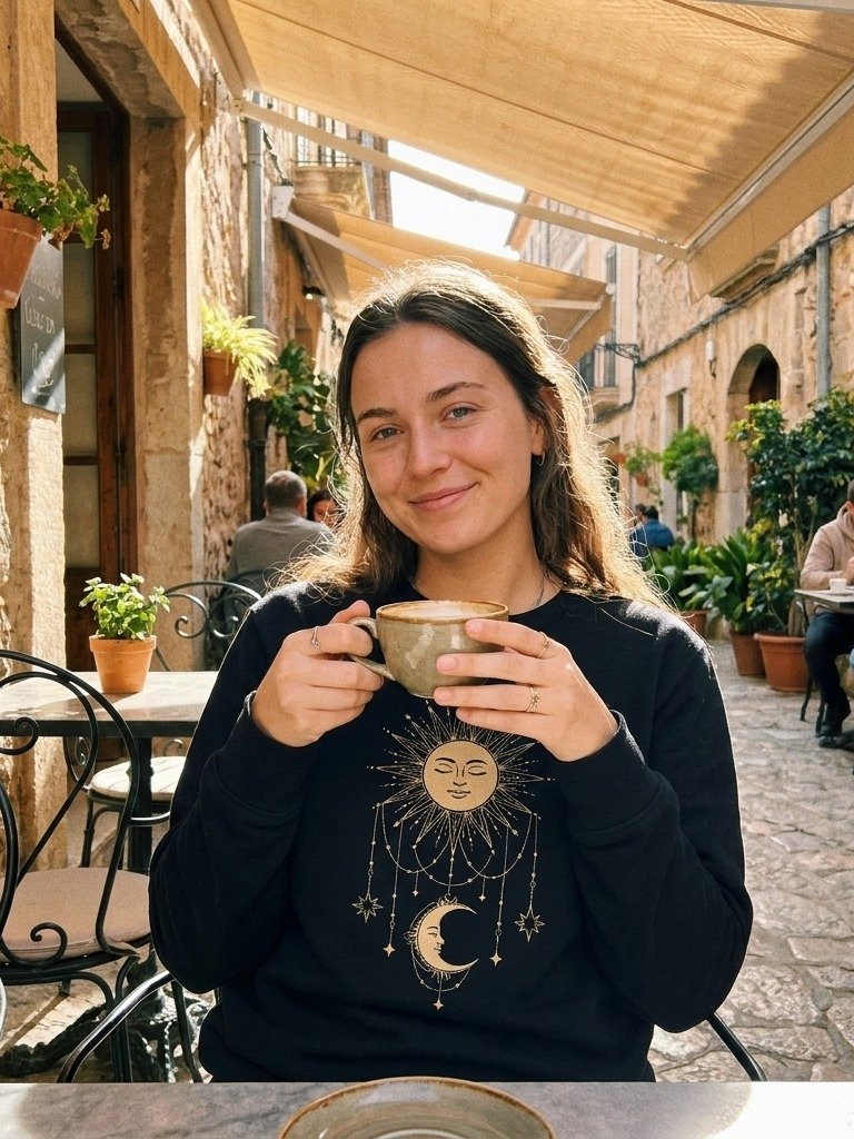Sudadera Orgánica 'Sol y Luna' | Edición Premium product image (3)