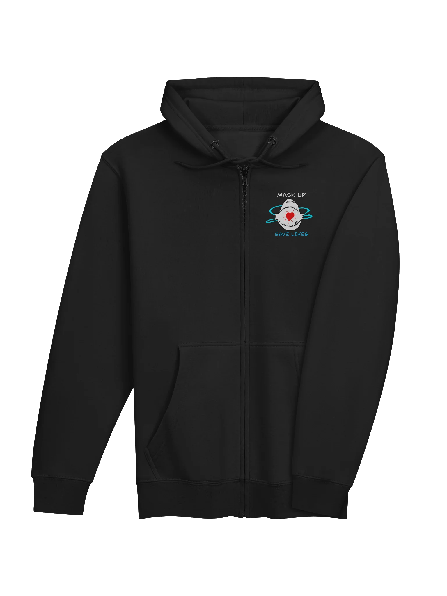 Mask Up Save Lives zip hoodie product image (17)
