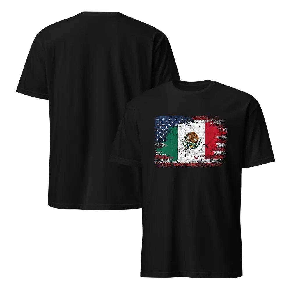 American Mexican Grunge Flag product image (9)