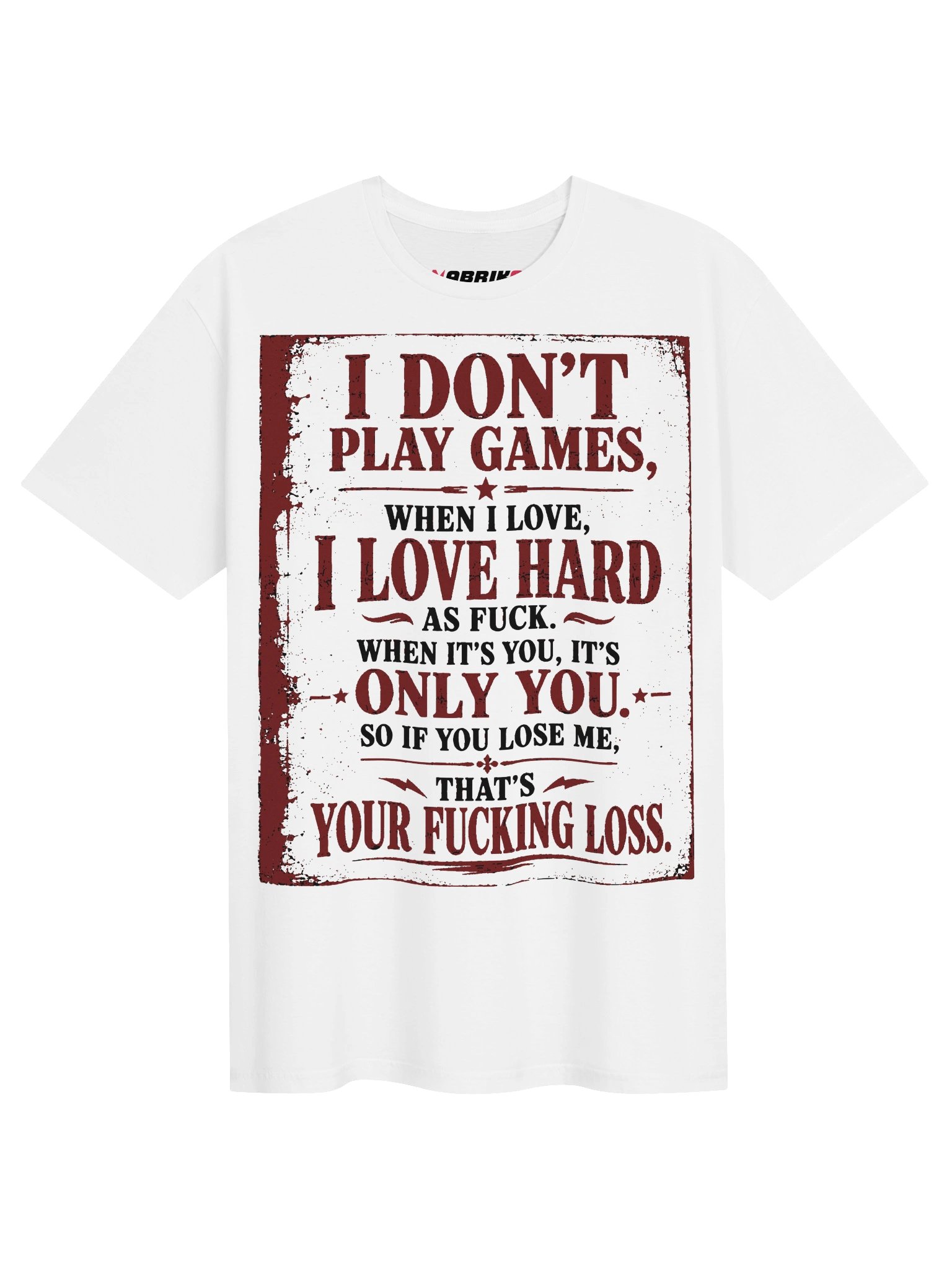 I Love Hard Funny Relationship T-Shirt product image (1)