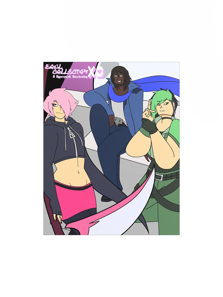 Soul Collector XD A Hyperpunk Awakening Poster product image (1)