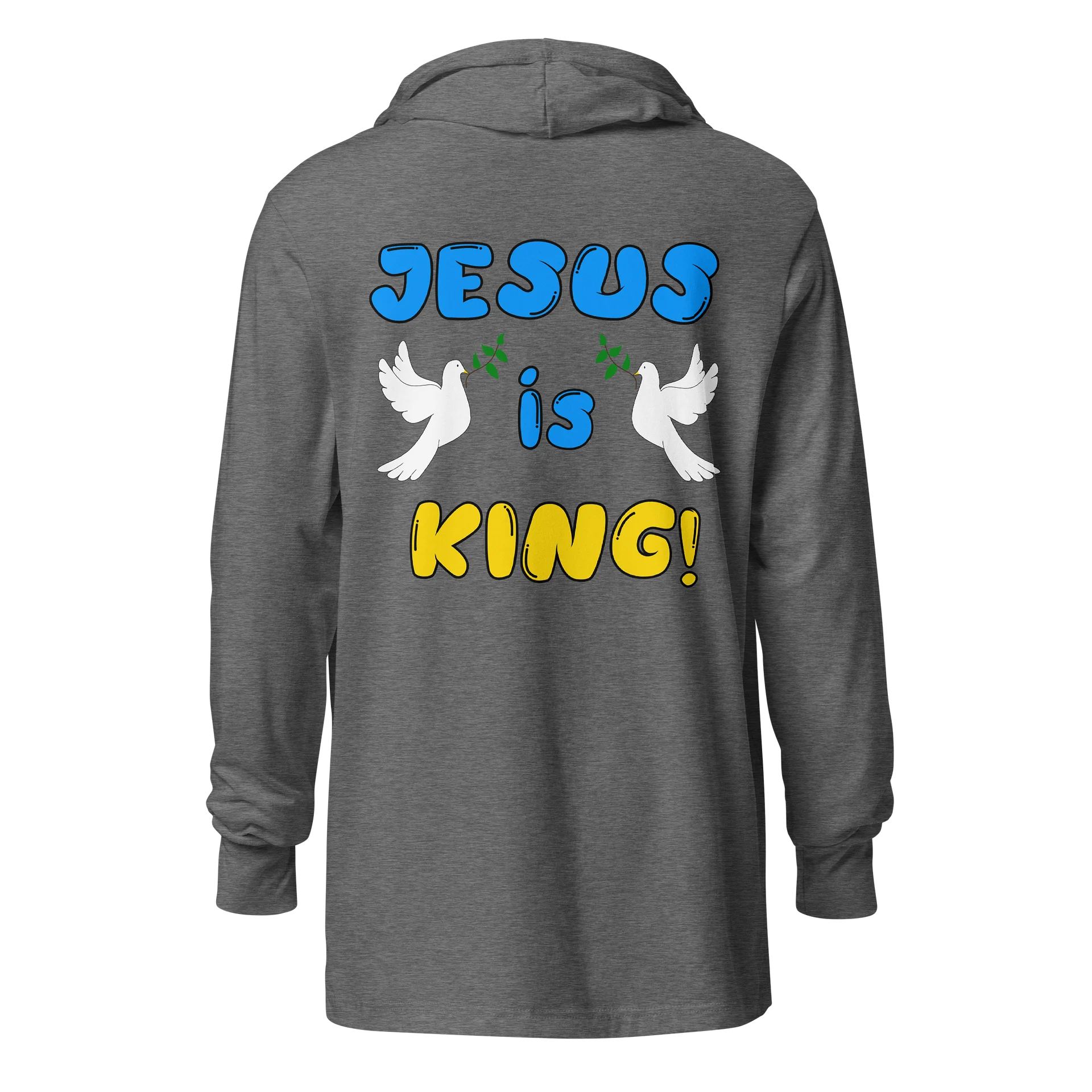 Dove of Peace/ Jesus is King Hooded Long-Sleeve Tee product image (5)