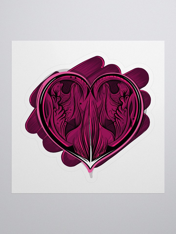 Open Heart Sticker product image (1)