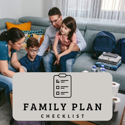Family Emergency Plan Template product image (1)