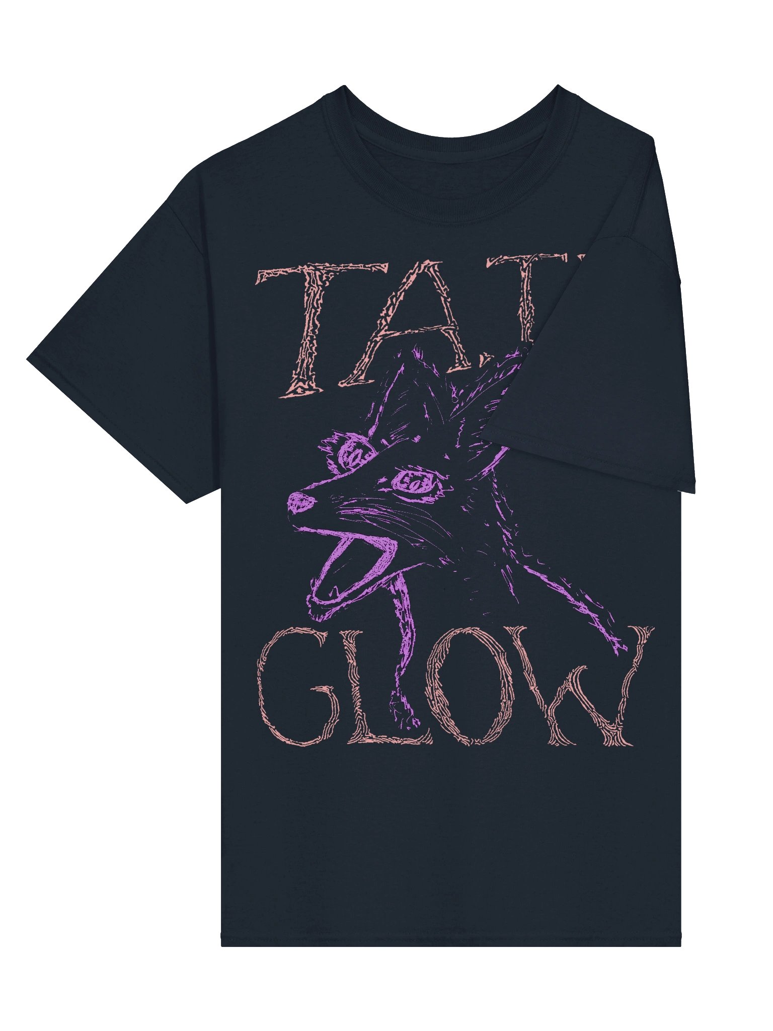 Tail Glow - Screaming Fox T-shirt - Navy product image (2)