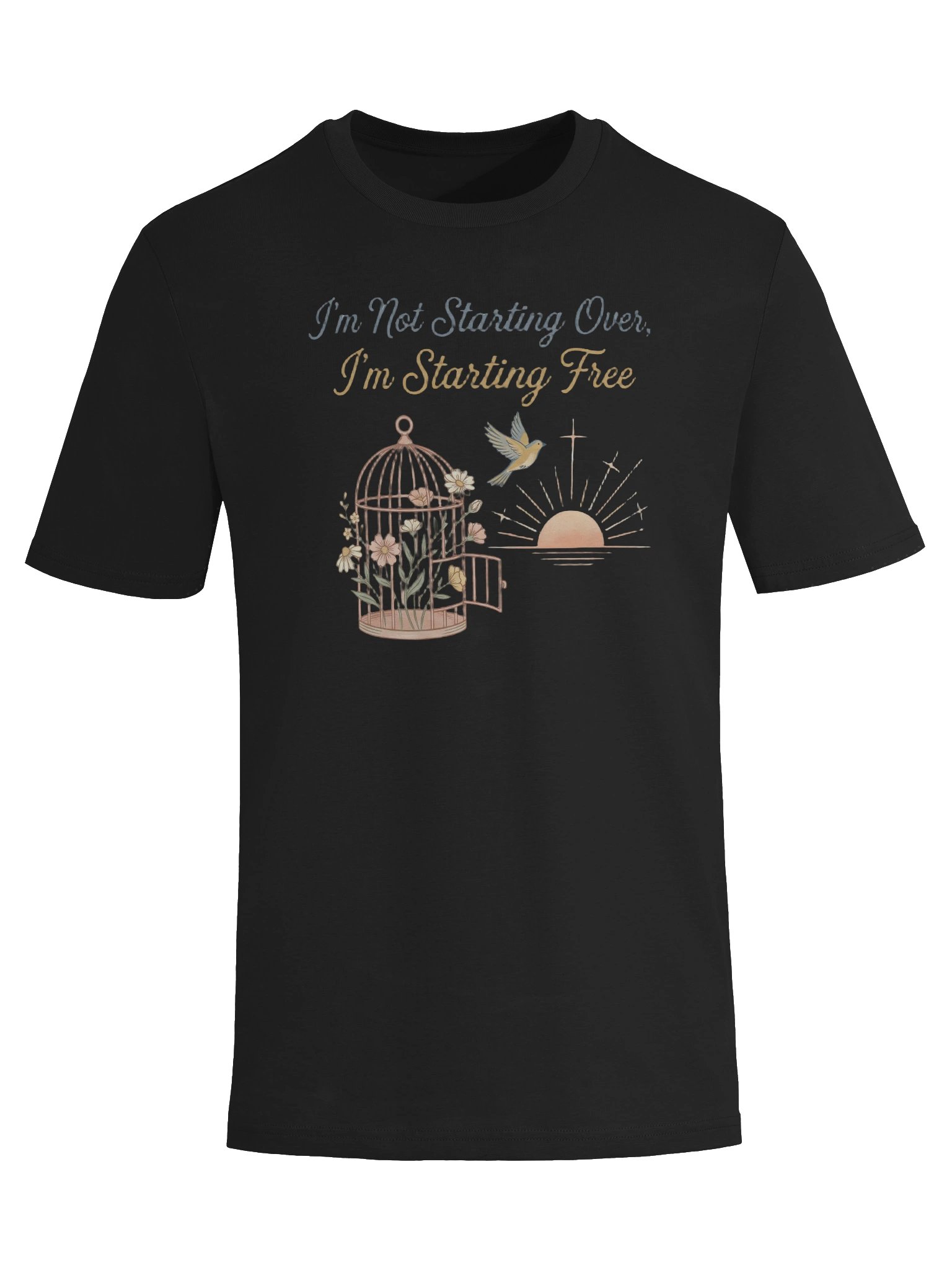 I’m Not Starting Over I’m Starting Free Organic T-Shirt, Stanley Stella Women’s Second Act Tee, Freedom Graphic Shirt, Inspirational Midlife Gift product image (10)