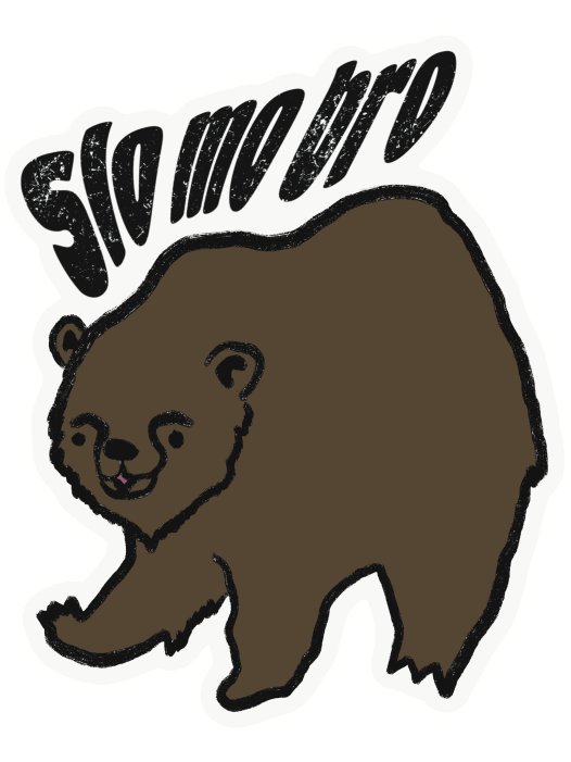 Slo-mo Bear Decal product image (1)