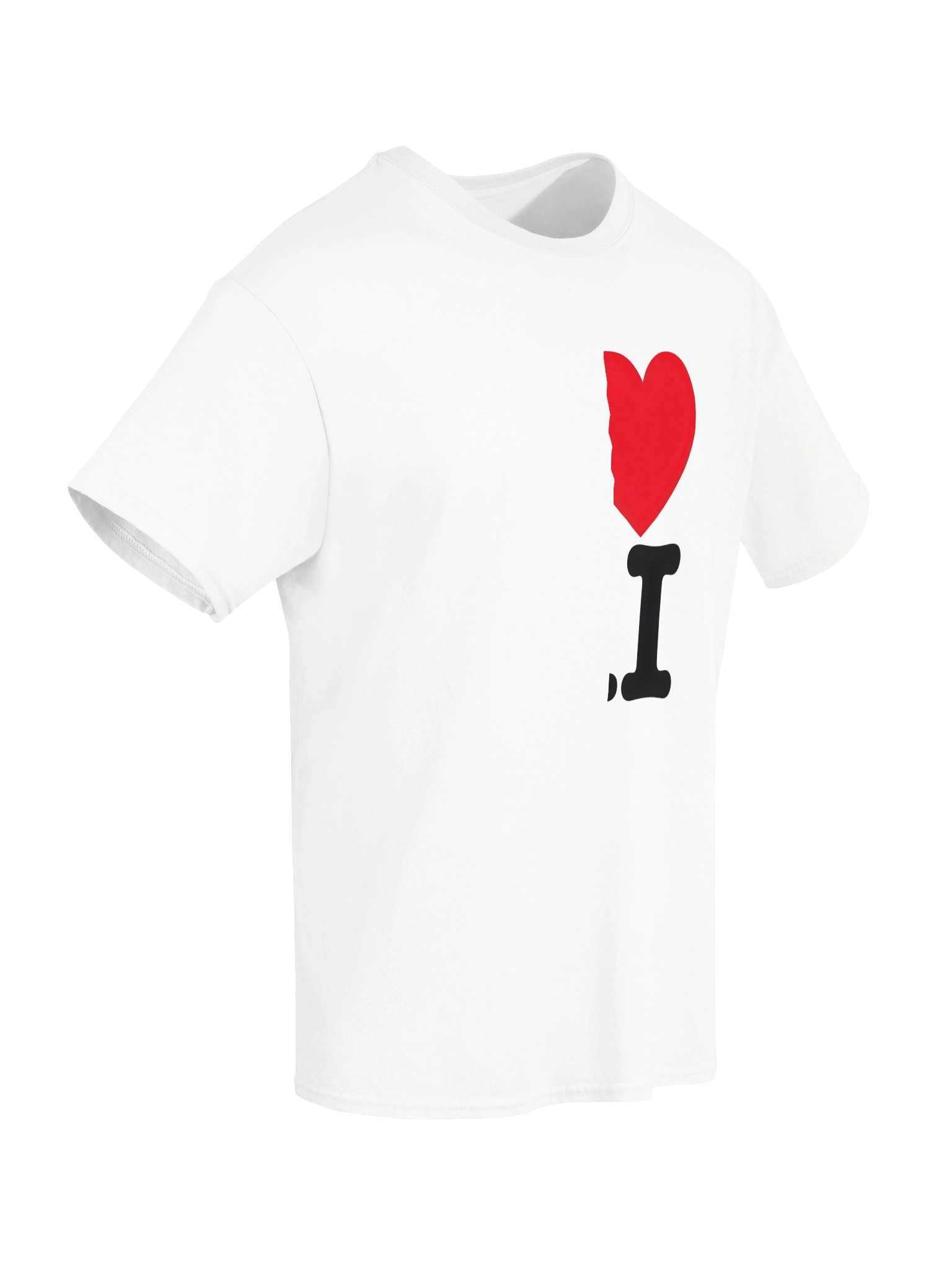 I ❤️ AI t-shirt product image (6)