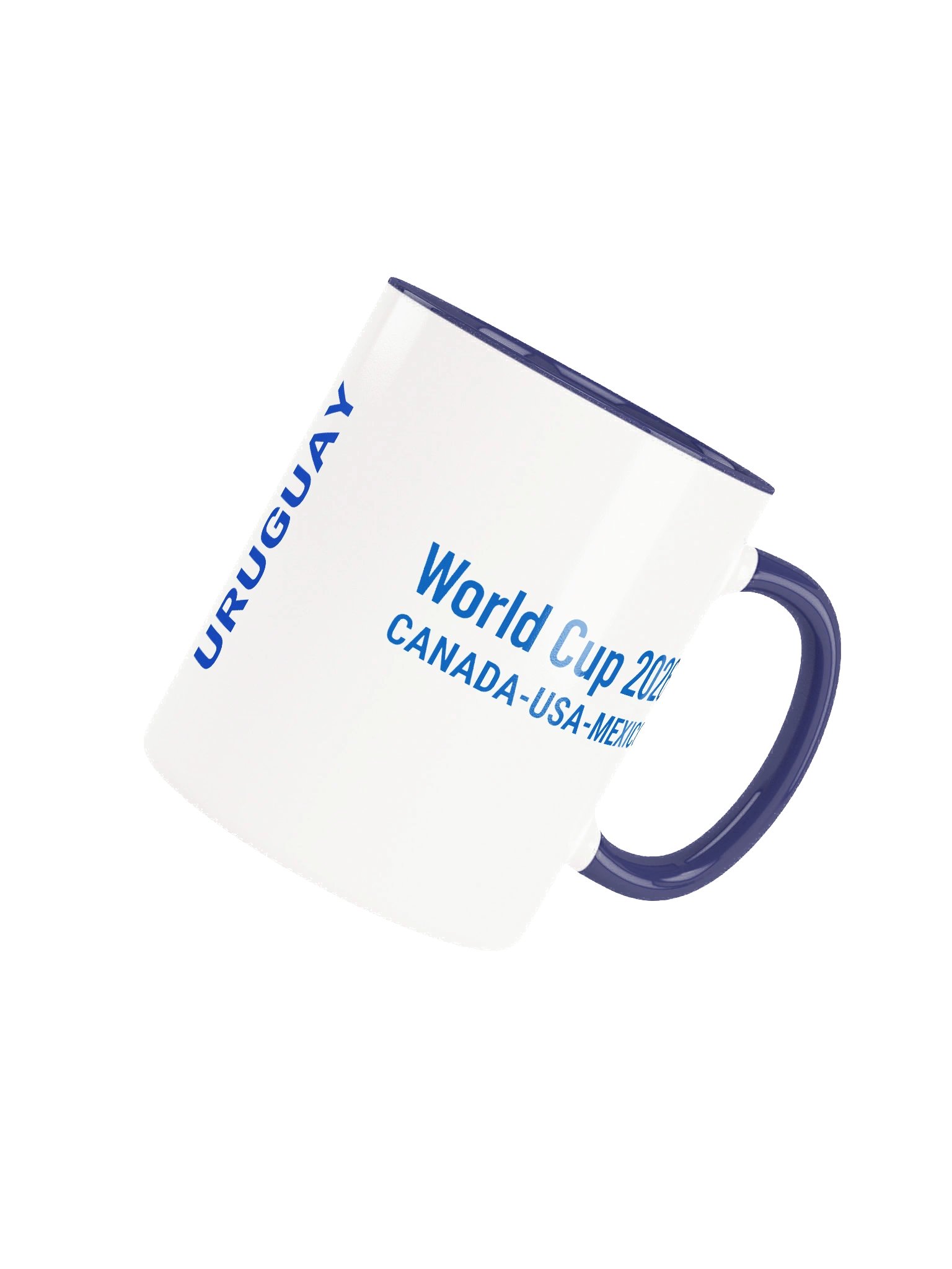 Uruguay 2026 World Cup Flag Mug - Uruguay Soccer Fan Coffee Cup - Premium Two-Tone Ceramic Mug product image (4)
