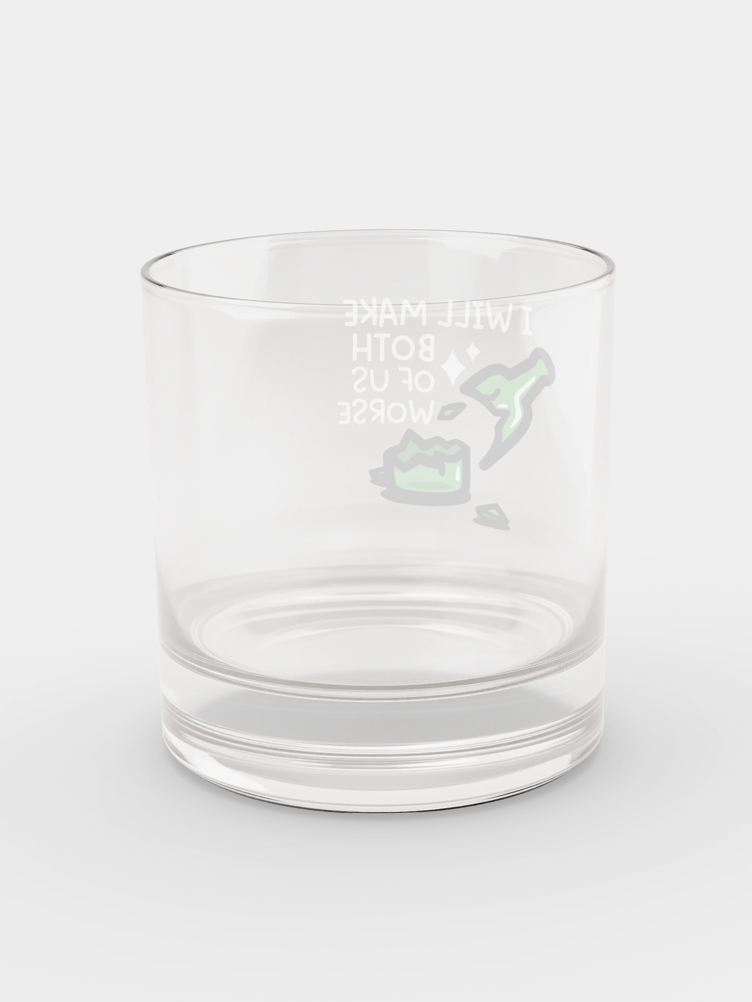 I Will Make Both of Us Worse Rocks Glass product image (6)