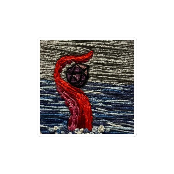 Embroidered Print Dice Magnet product image (2)