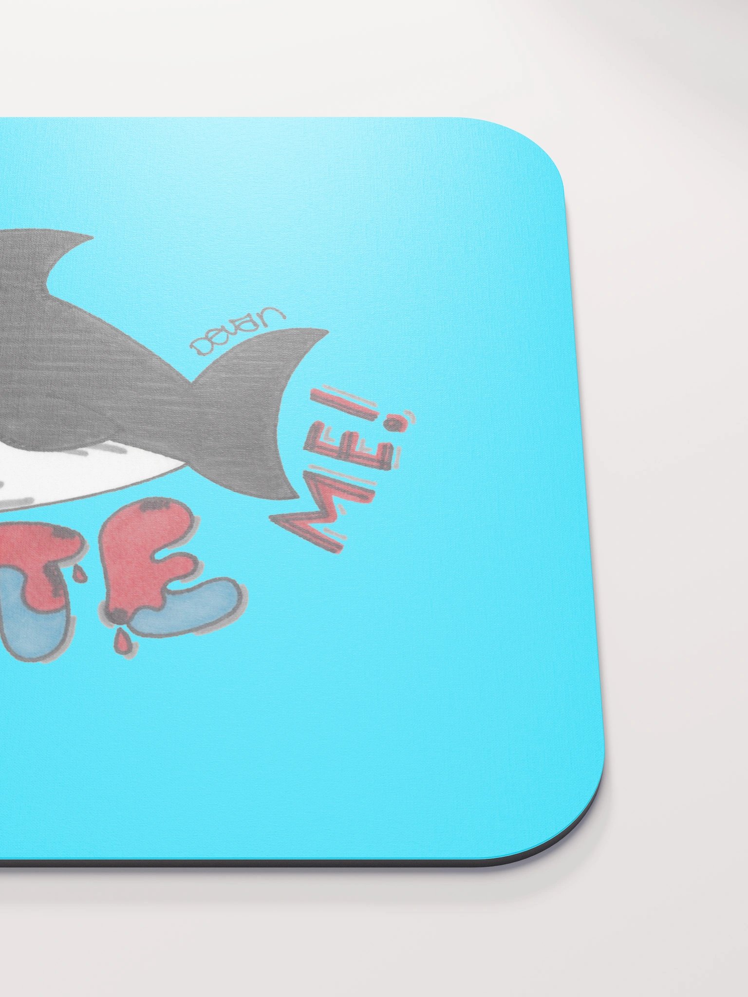 Bloody Shark Bite Mousepad product image (5)