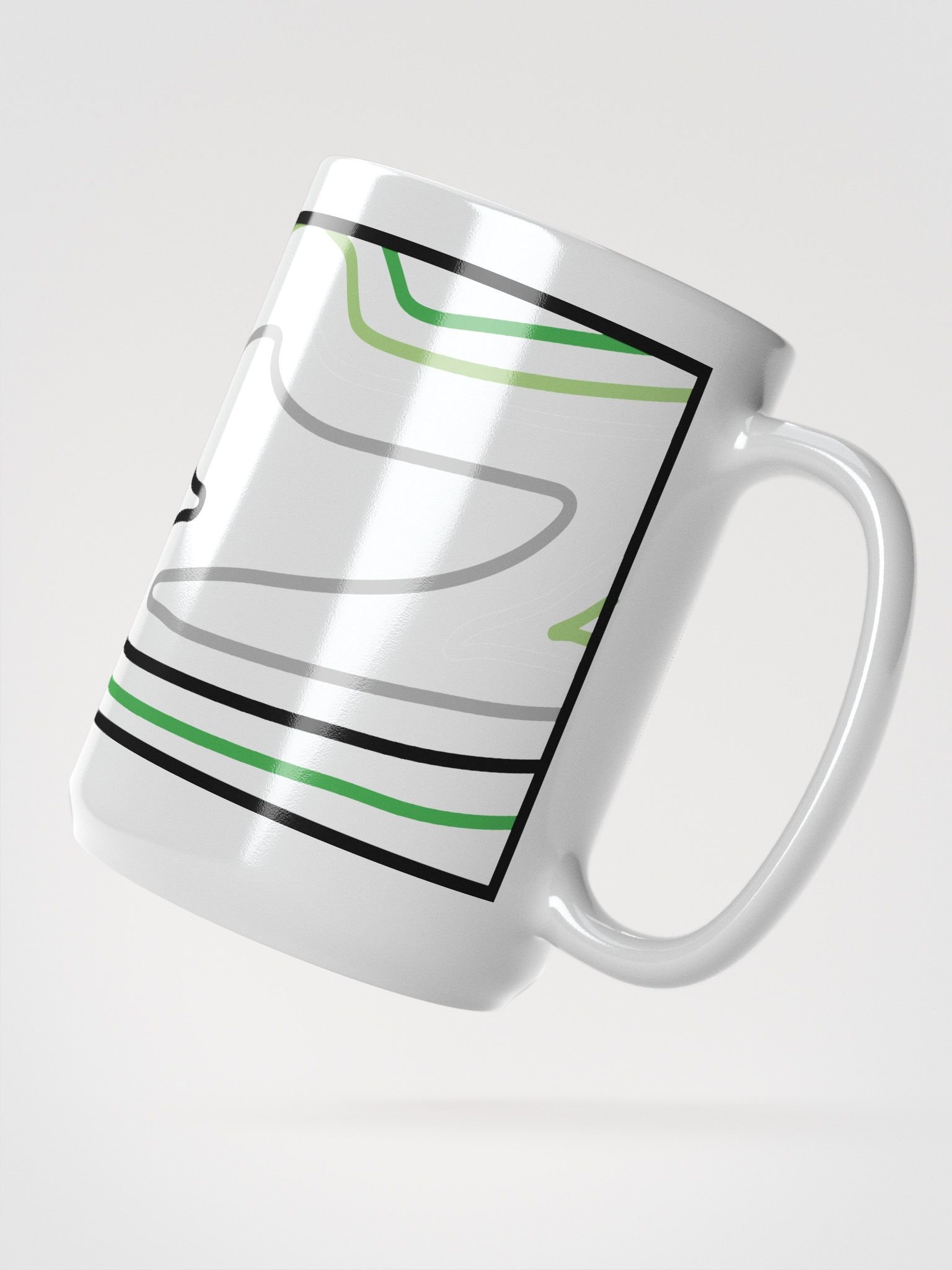 Topographic Pride- aro mug product image (2)