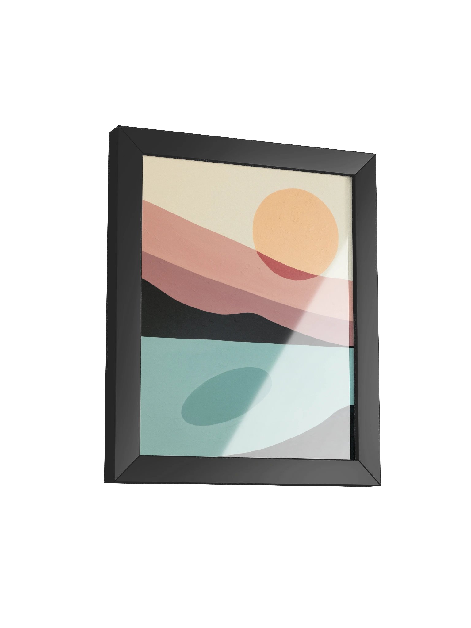 Mountain Sunset Framed Painting Print product image (2)